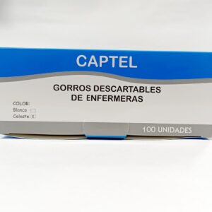 Gorros de enfermera tipo gusano CAPTEL